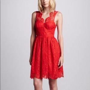 Amanda Uprichard Red Lace cocktail dress
